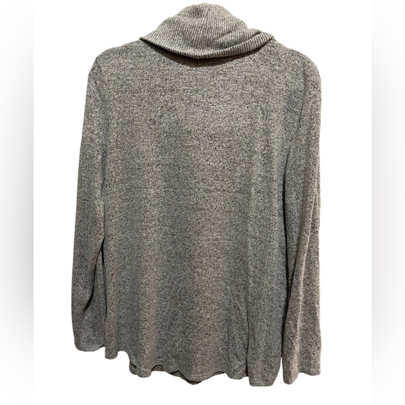 Apt 8 - lightweight flowy cowl neck sweater - gray - size XL - Picture 3 of 3